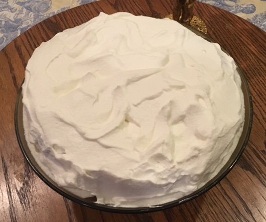 A creamy melt in your mouth whipped cream topping